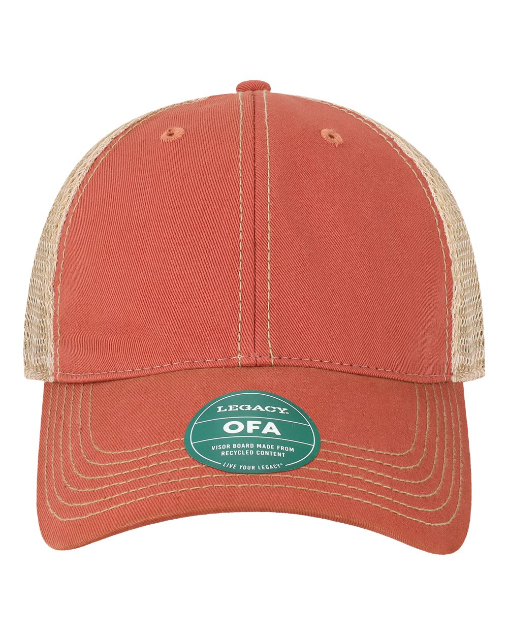 Old Favorite Trucker Cap - Front - B57295780 - Nantucket Red/ Khaki