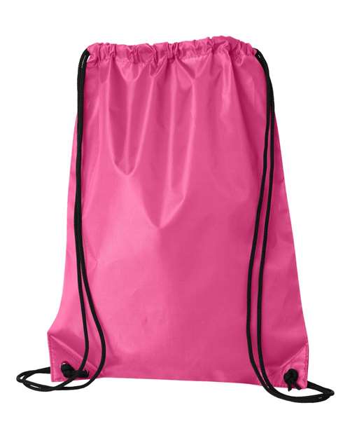 Value Drawstring Backpack - Back - B82766300 - Hot Pink