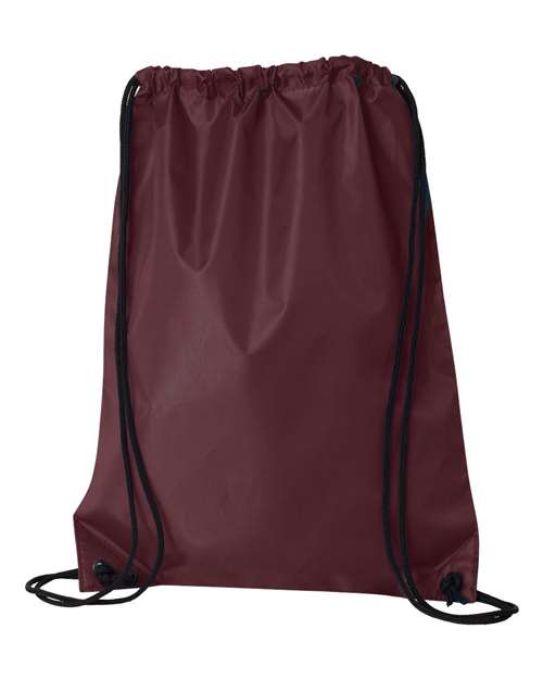 Value Drawstring Backpack - Back - B82766530 - Maroon