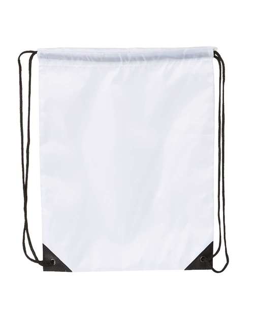 Value Drawstring Backpack - Front - B82766000 - White