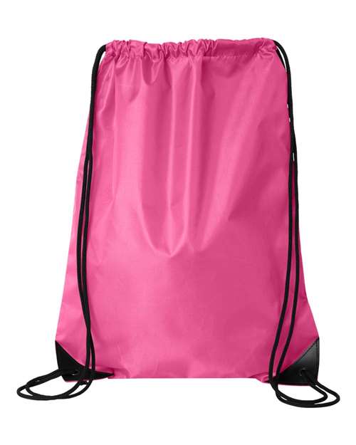 Value Drawstring Backpack - Front - B82766300 - Hot Pink