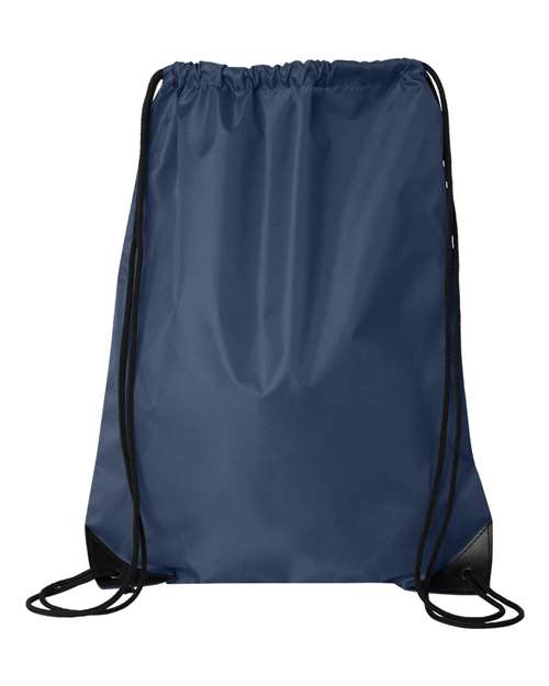 Value Drawstring Backpack - Front - B82766650 - Navy