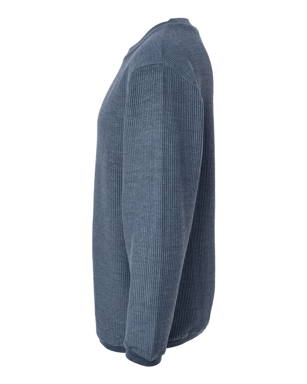 Unisex Corded Crewneck Sweatshirt - DirectSide - B05952652 - Navy