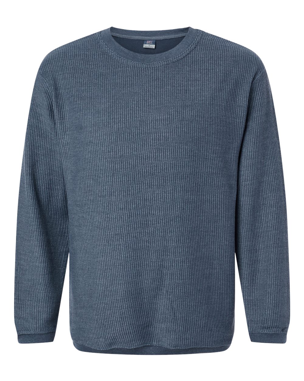 Unisex Corded Crewneck Sweatshirt - Front - B05952652 - Navy