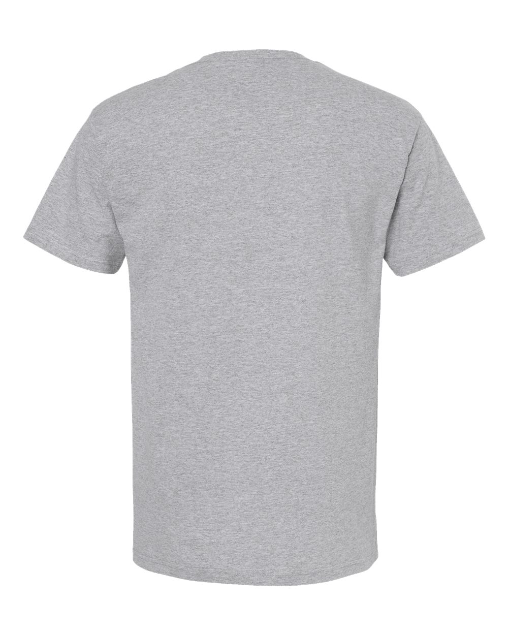 Men's Gold Soft Touch T-Shirt - Back - B01542082 - Athletic Grey
