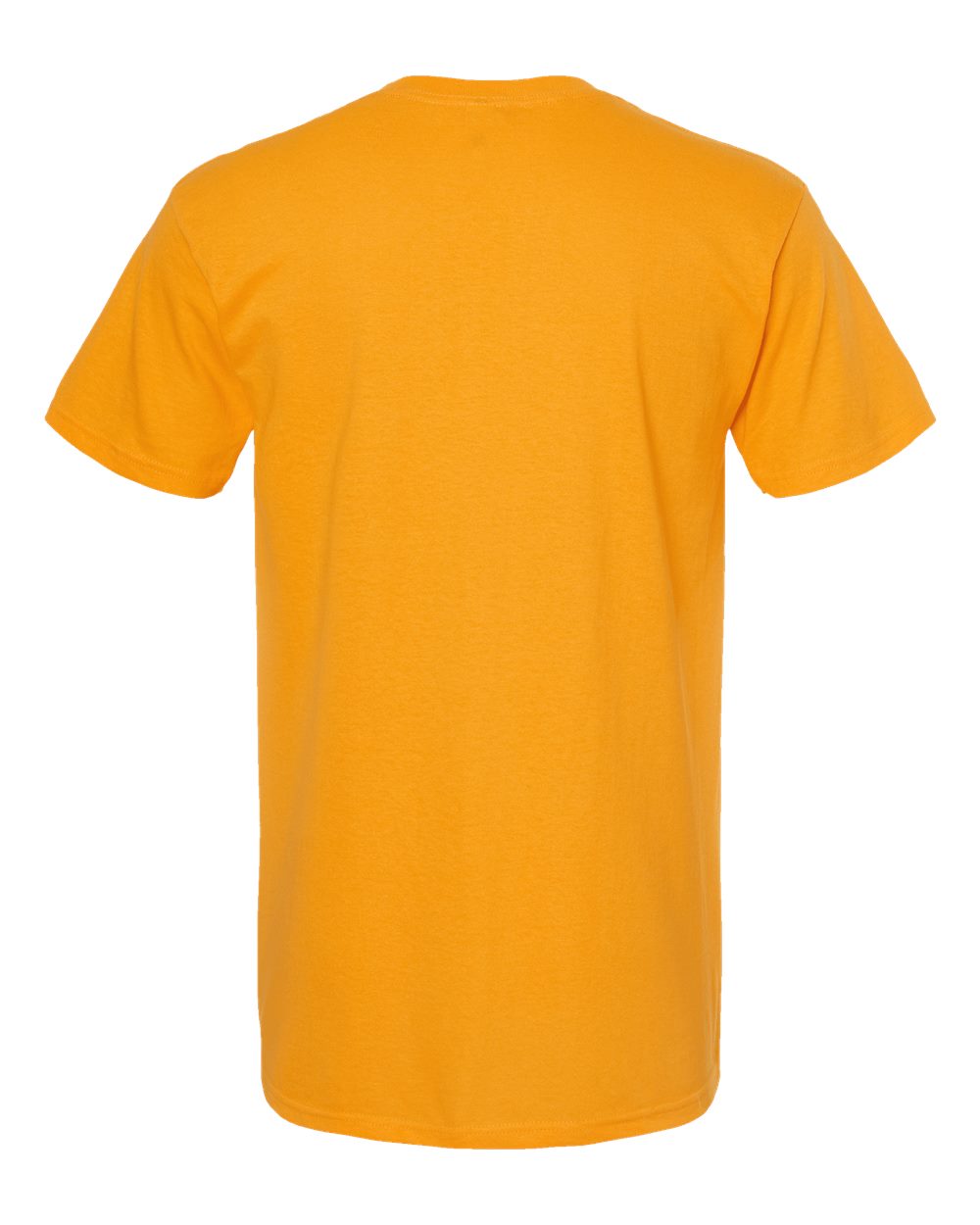 Men's Gold Soft Touch T-Shirt - Back - B01542123 - Gold