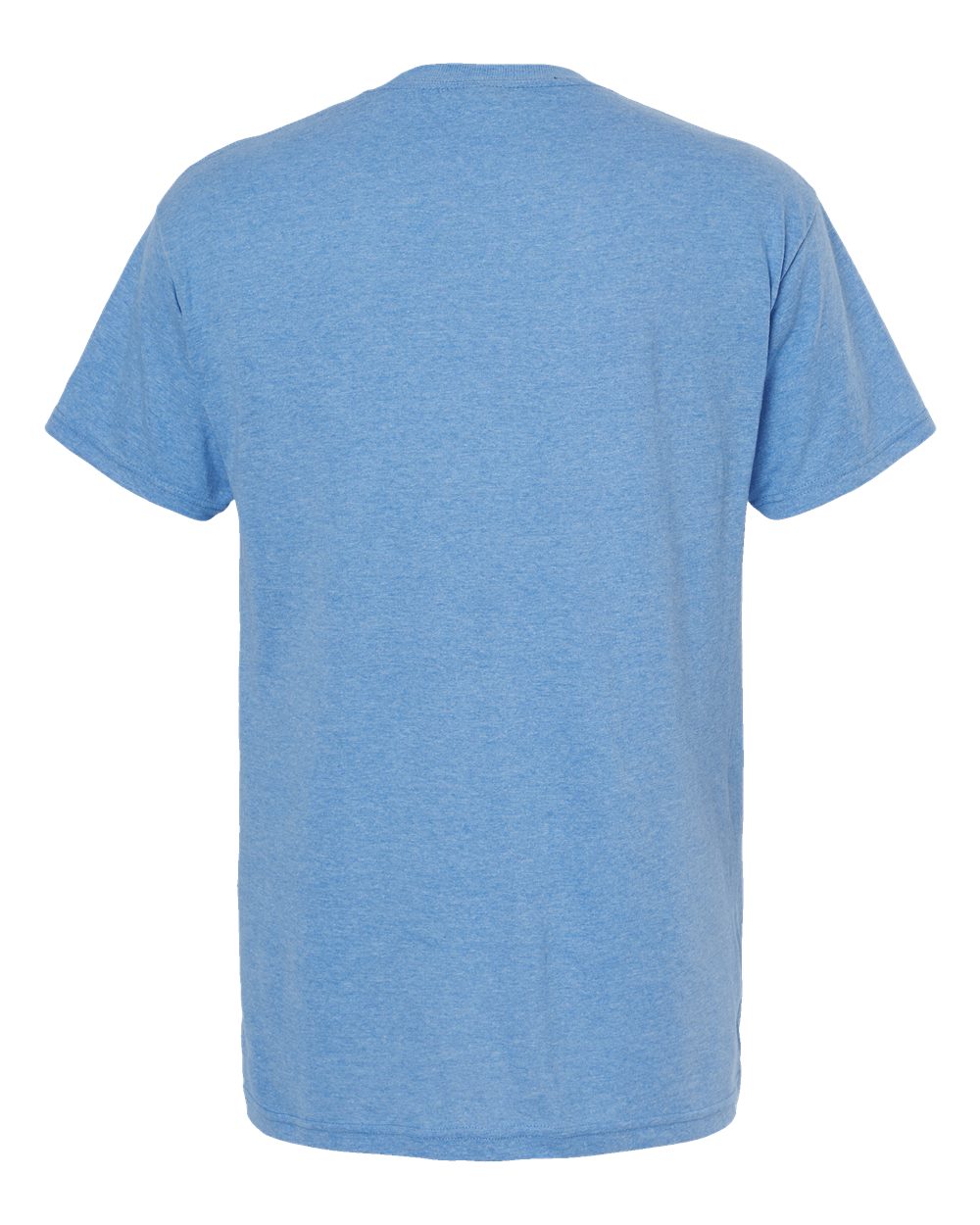 Men's Gold Soft Touch T-Shirt - Back - B01542133 - Light Blue Heather