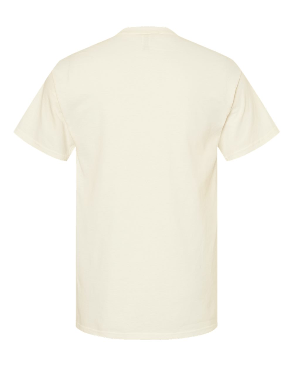 Men's Gold Soft Touch T-Shirt - Back - B01542243 - Natural