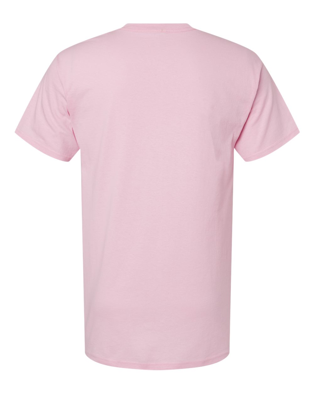 Men's Gold Soft Touch T-Shirt - Back - B01542303 - Light Pink