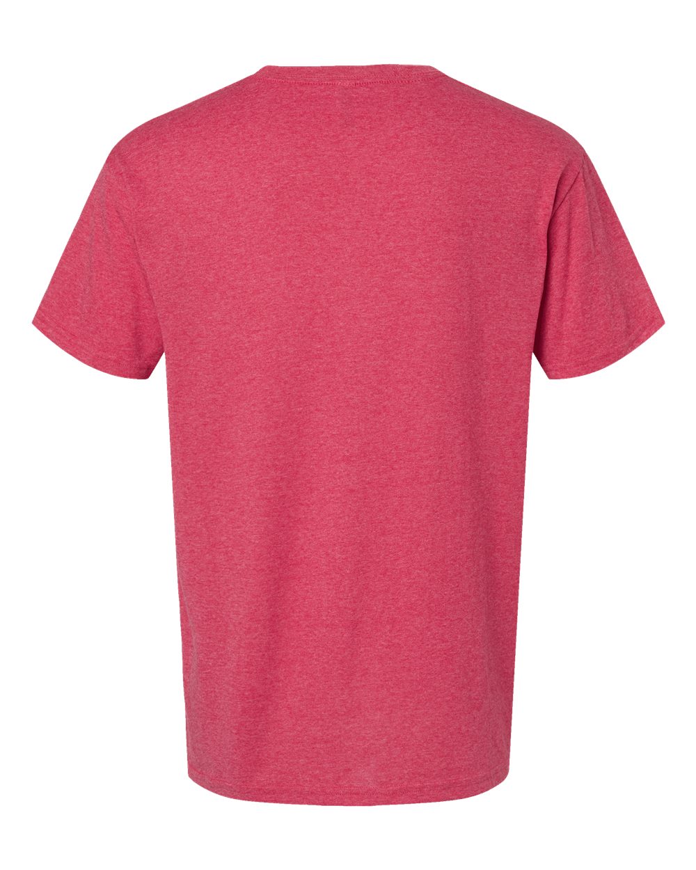 Men's Gold Soft Touch T-Shirt - Back - B01542313 - Heather Pink