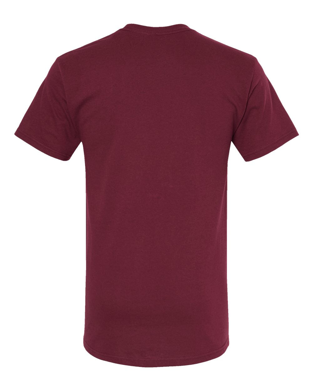 Men's Gold Soft Touch T-Shirt - Back - B01542533 - Maroon
