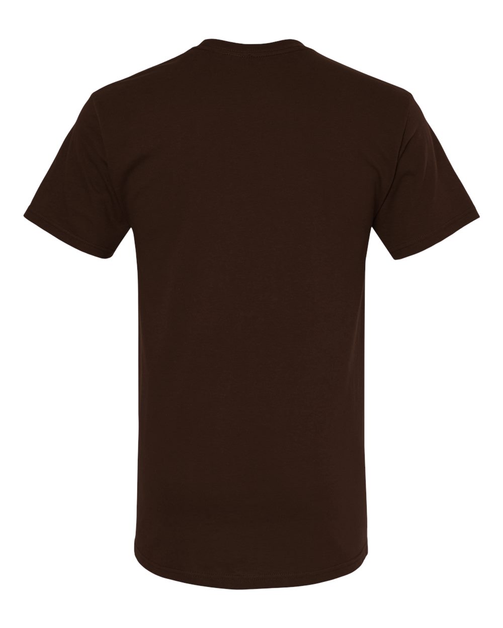 Men's Gold Soft Touch T-Shirt - Back - B01542553 - Chocolate