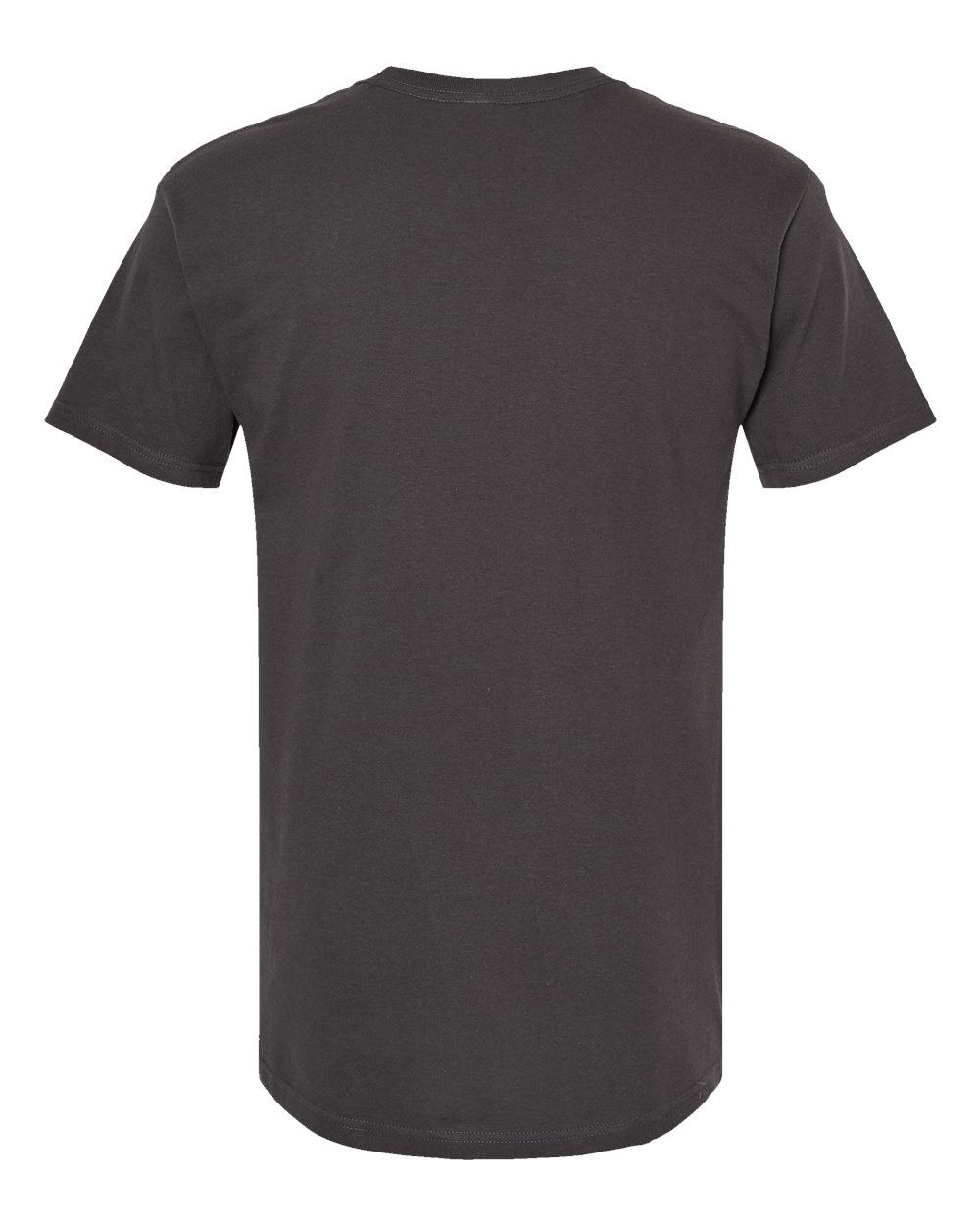 Men's Gold Soft Touch T-Shirt - Back - B01542583 - Charcoal
