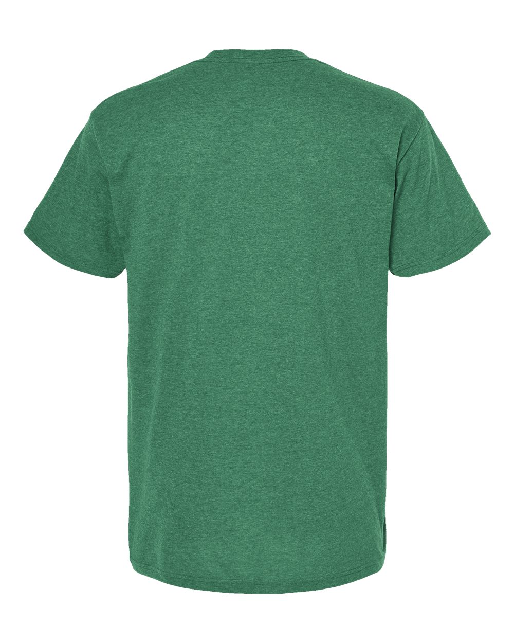 Men's Gold Soft Touch T-Shirt - Back - B01542613 - Heather Kelly Green