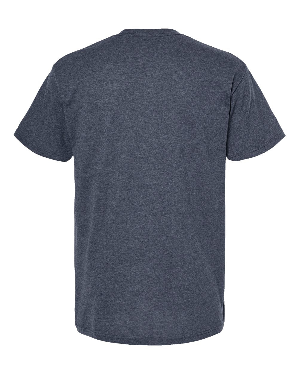 Men's Gold Soft Touch T-Shirt - Back - B01542653 - Heather Navy