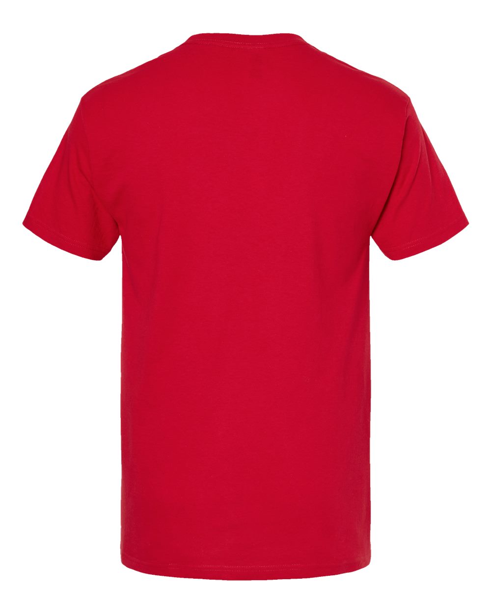 Men's Gold Soft Touch T-Shirt - Back - B01542702 - Deep Red