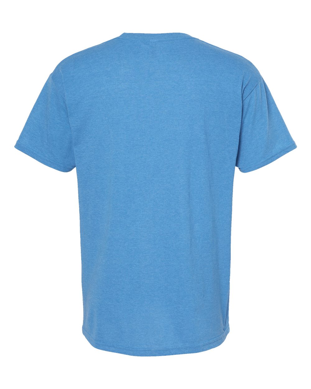 Men's Gold Soft Touch T-Shirt - Back - B01542783 - Heather Turquoise