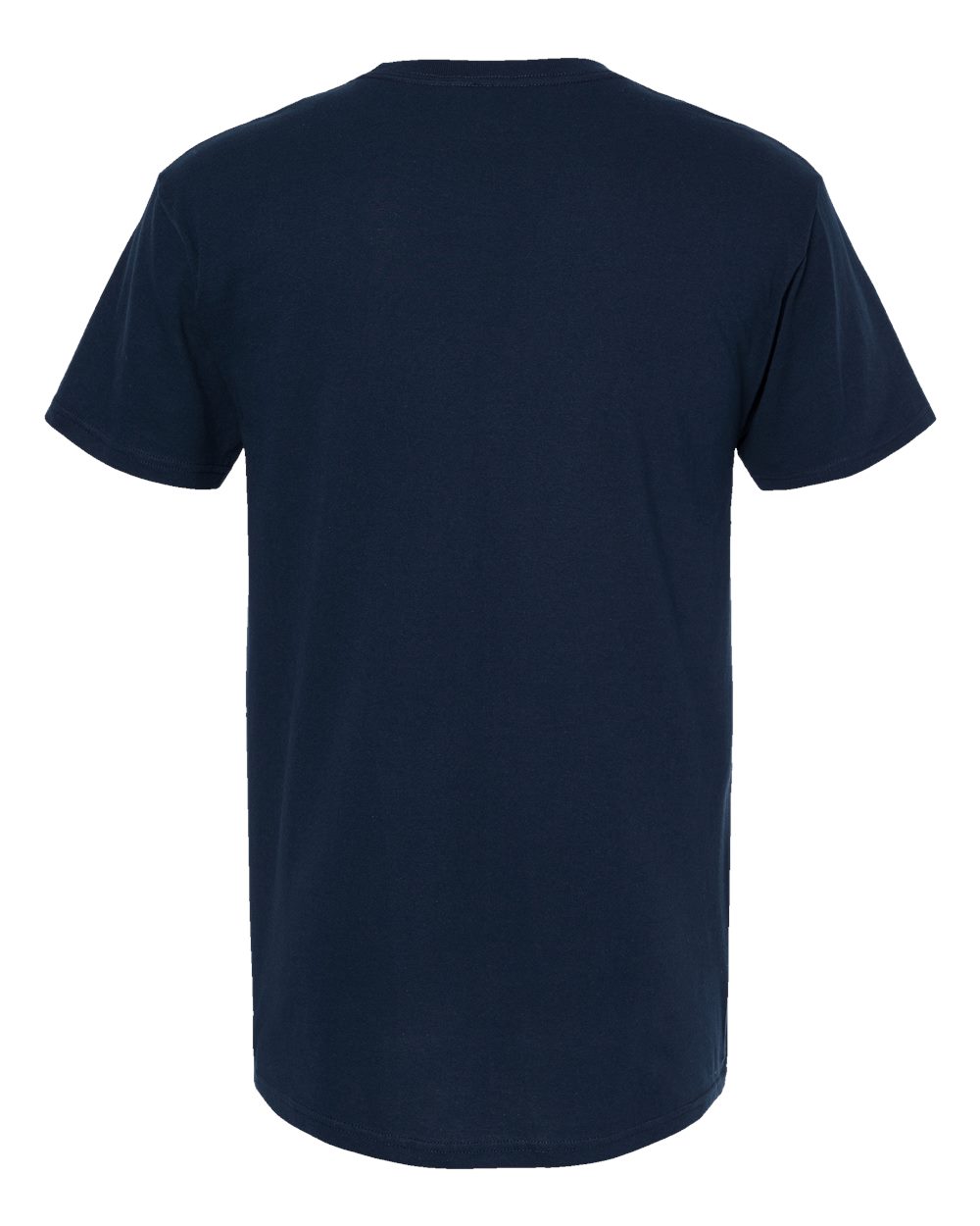 Men's Gold Soft Touch T-Shirt - Back - B01542862 - Deep Navy