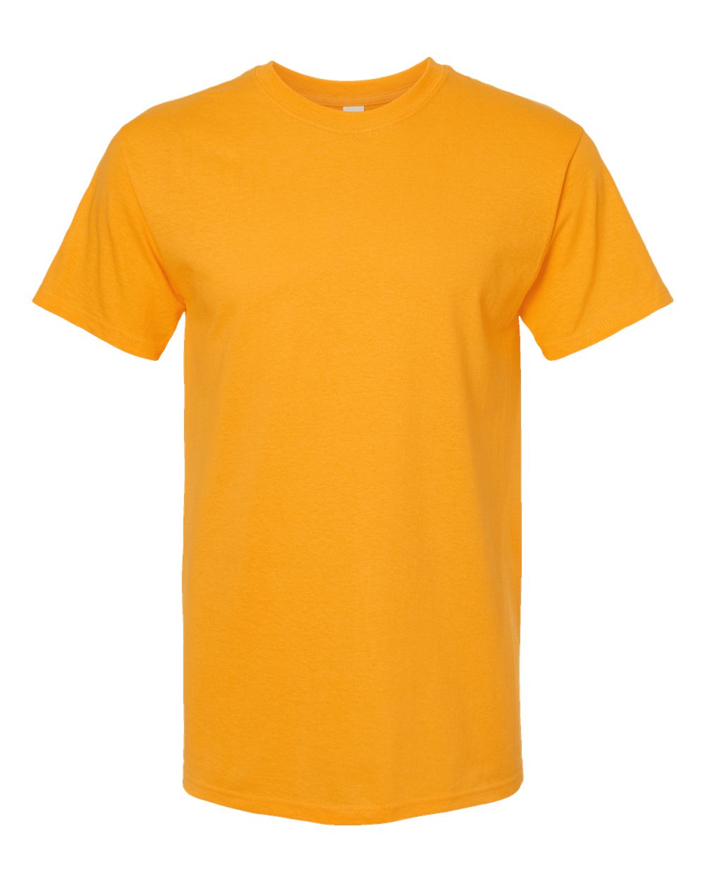 Men's Gold Soft Touch T-Shirt - Front - B01542123 - Gold