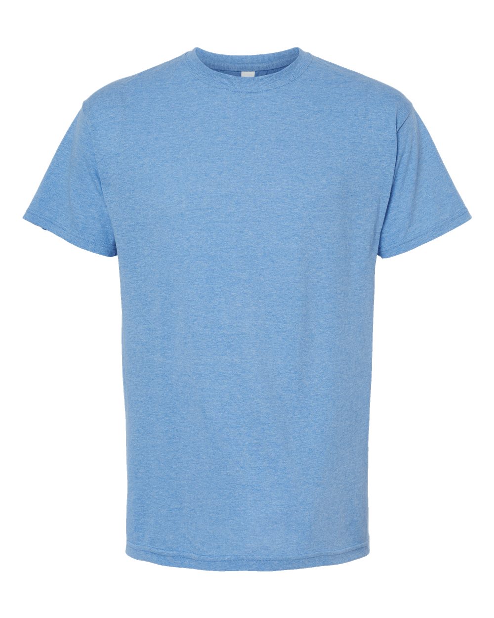 Men's Gold Soft Touch T-Shirt - Front - B01542133 - Light Blue Heather
