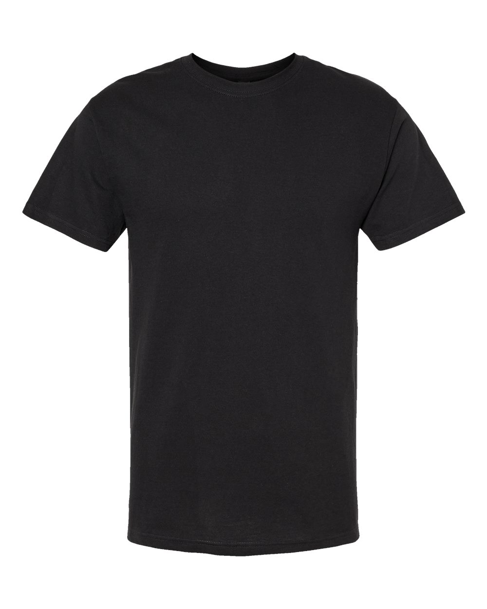 Men's Gold Soft Touch T-Shirt - Front - B01542502 - Black