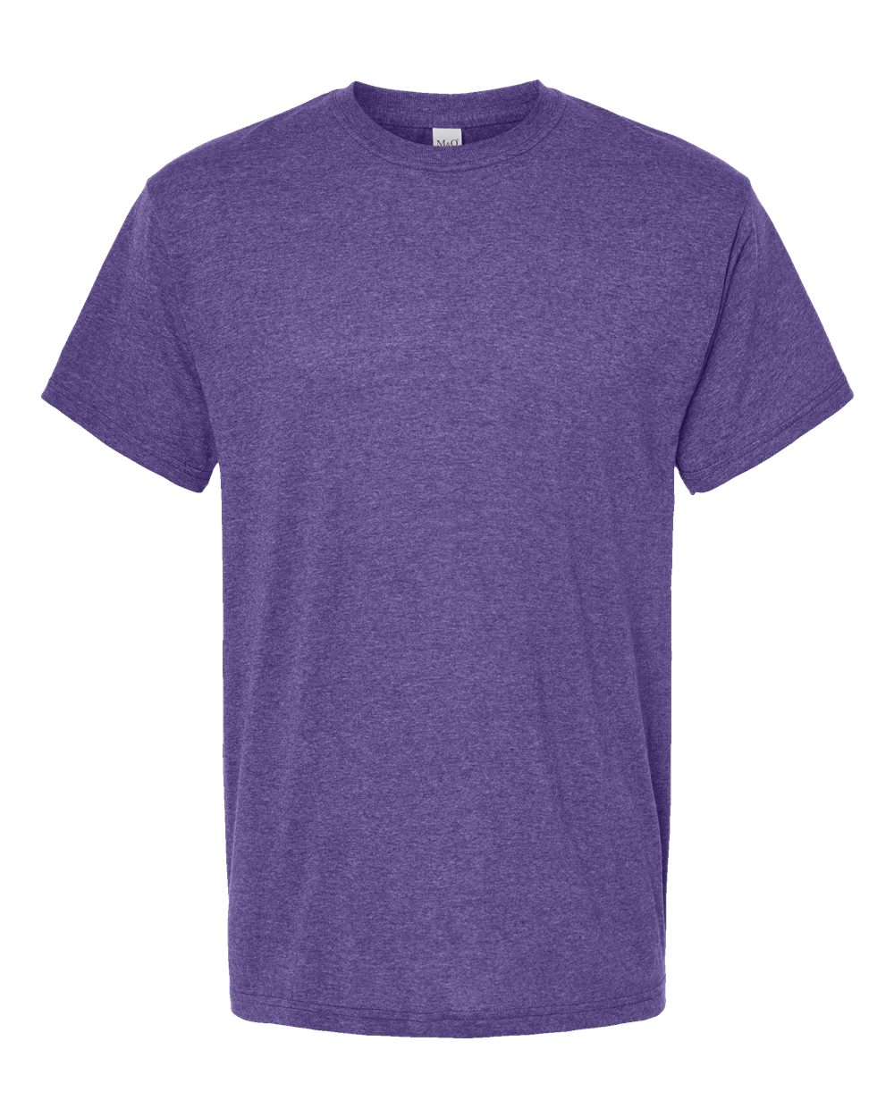 Men's Gold Soft Touch T-Shirt - Front - B01542643 - Heather Purple