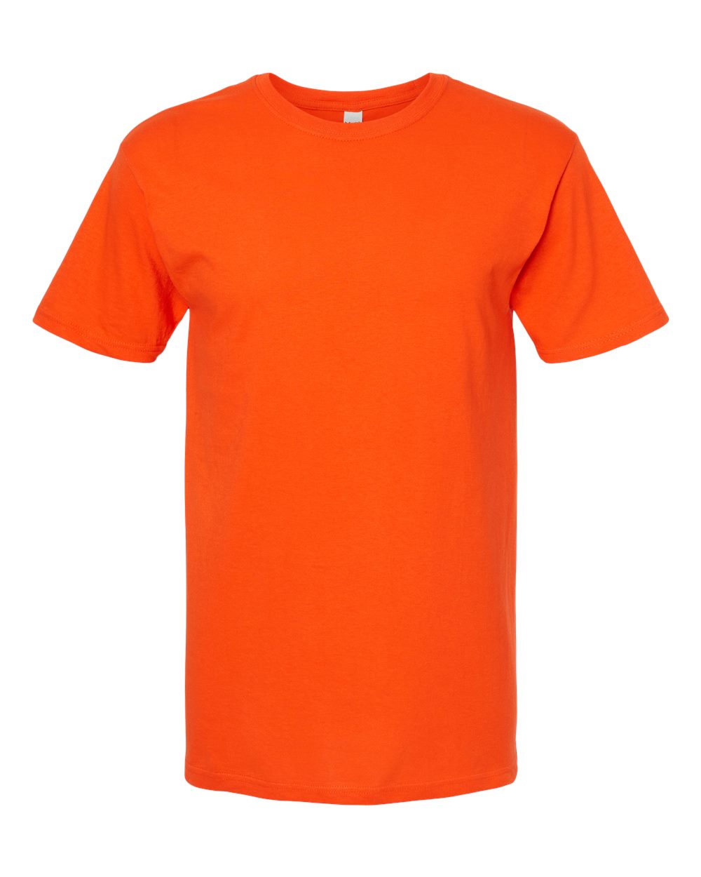 Men's Gold Soft Touch T-Shirt - Front - B01542663 - Orange