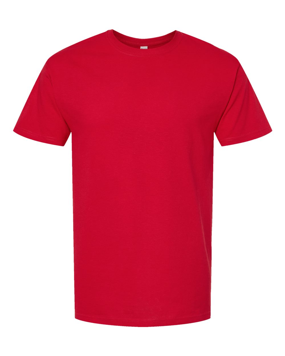 Men's Gold Soft Touch T-Shirt - Front - B01542702 - Deep Red