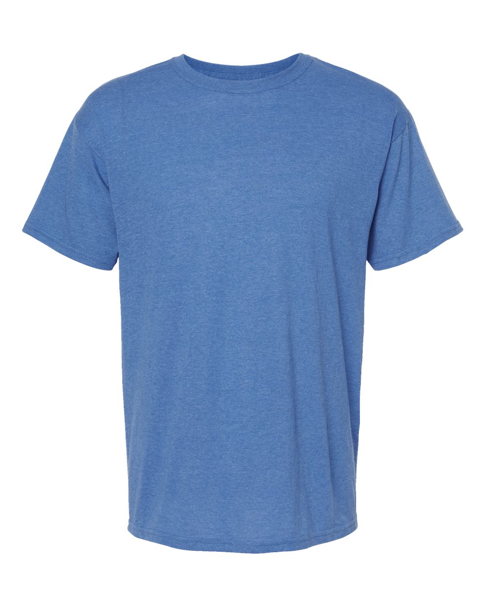 Men's Gold Soft Touch T-Shirt - Front - B01542763 - Heather Royal