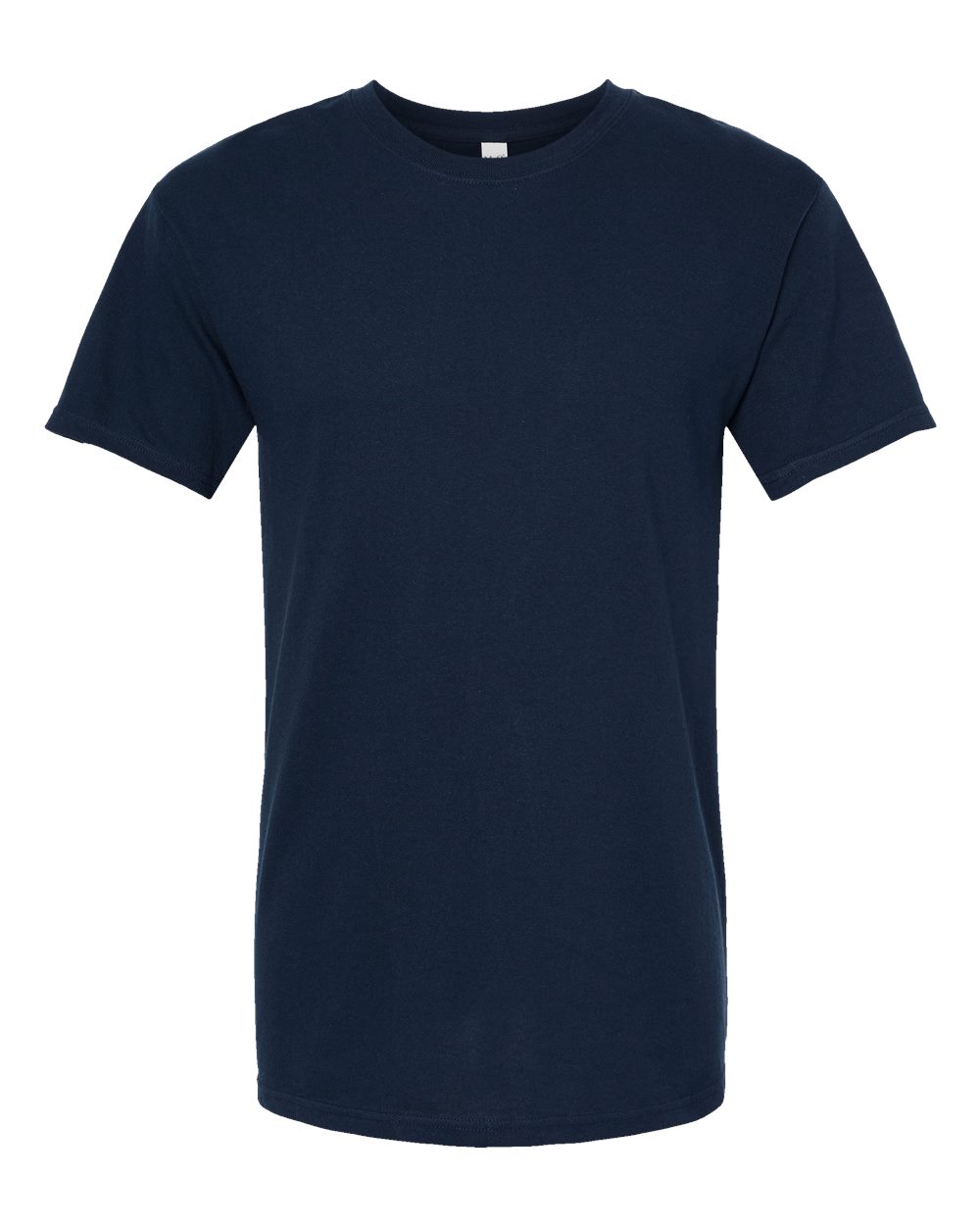 Men's Gold Soft Touch T-Shirt - Front - B01542862 - Deep Navy