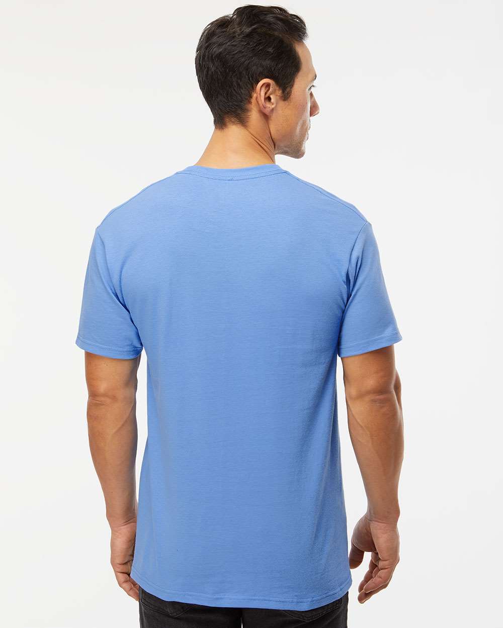 Men's Gold Soft Touch T-Shirt - OnModelBack - B01542263 - Carolina Blue