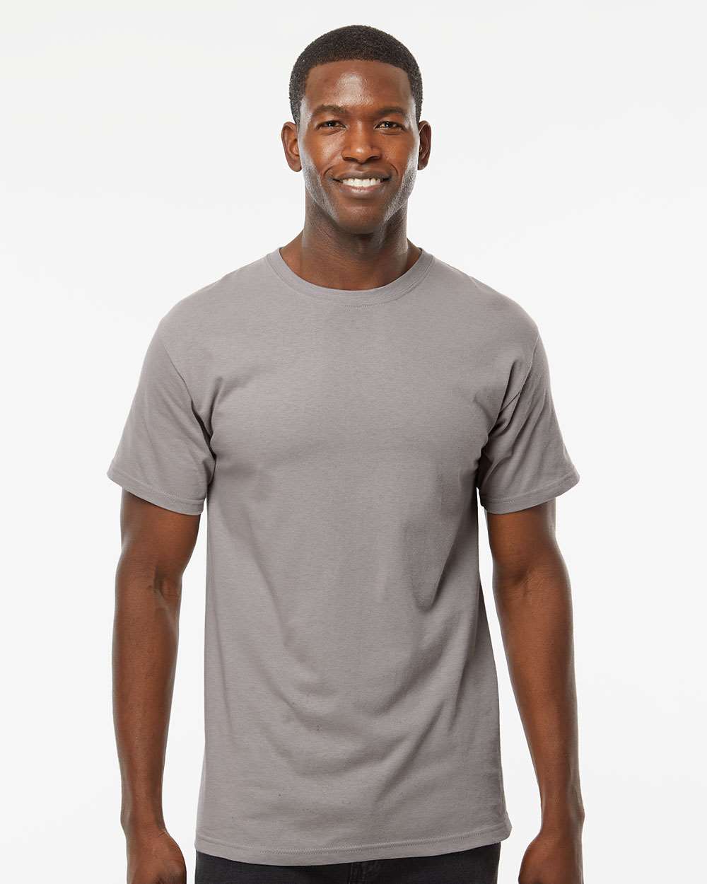 Men's Gold Soft Touch T-Shirt - OnModelFront - B01542093 - Gravel