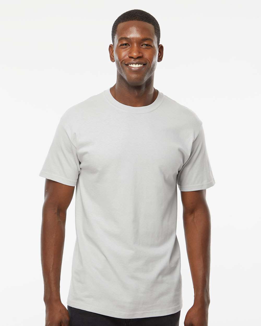 Men's Gold Soft Touch T-Shirt - OnModelFront - B01542153 - Platinum