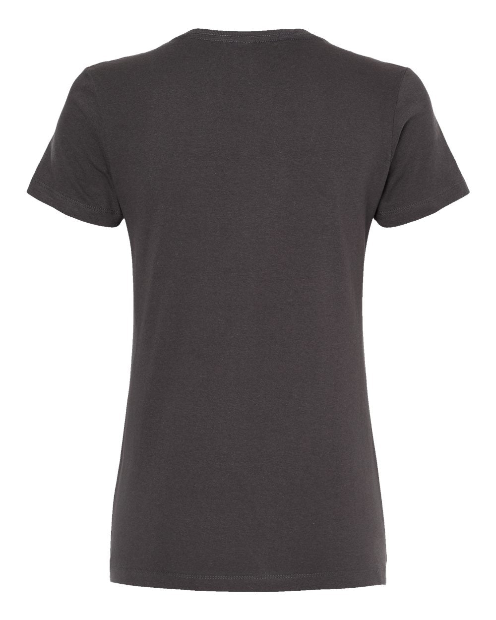 Women's Gold Soft Touch T-Shirt - Back - B01642583 - Charcoal