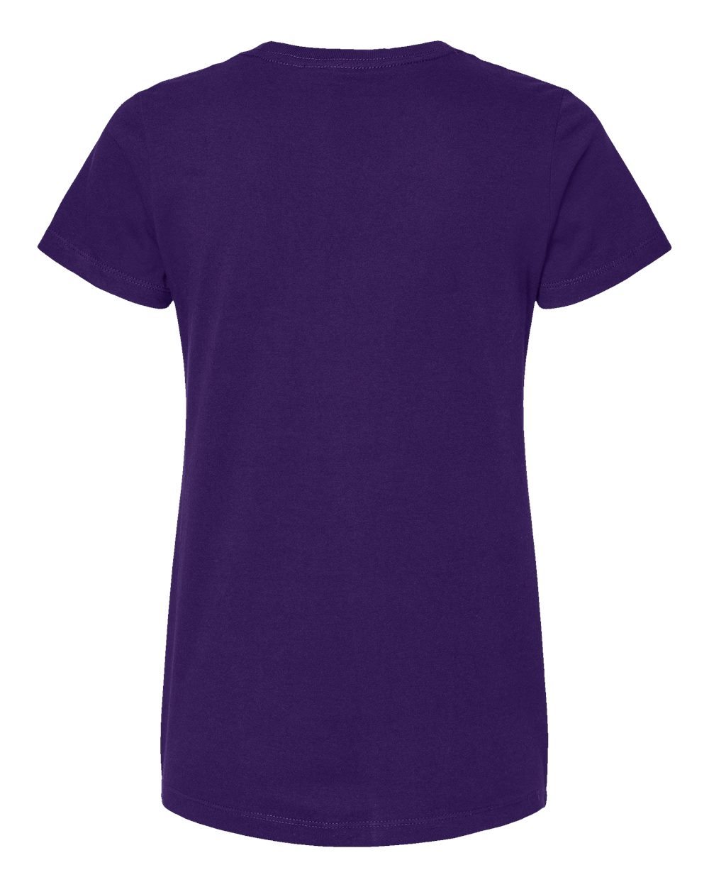 Women's Gold Soft Touch T-Shirt - Back - B01642673 - Purple