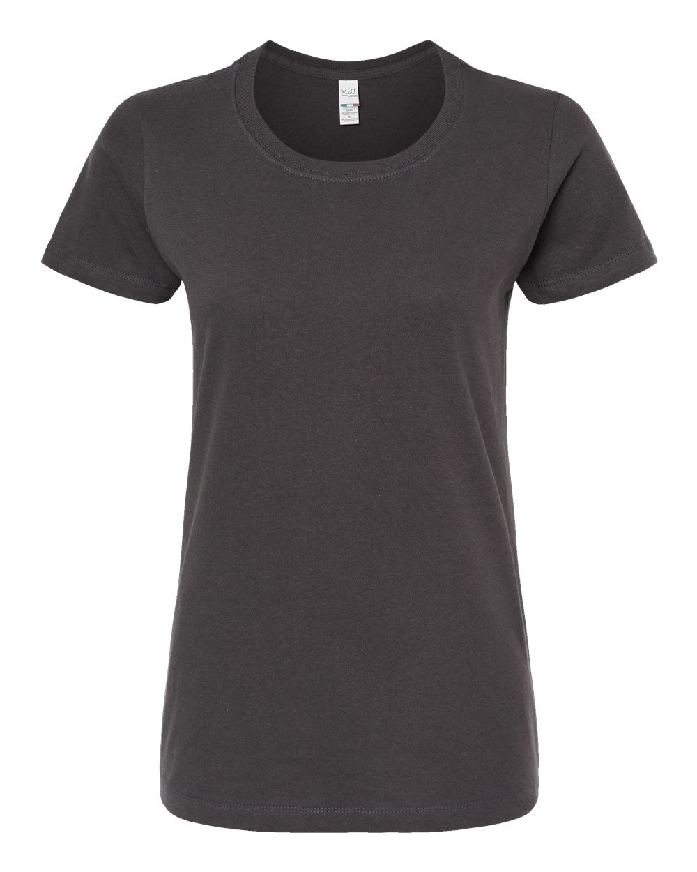 Women's Gold Soft Touch T-Shirt - Front - B01642583 - Charcoal