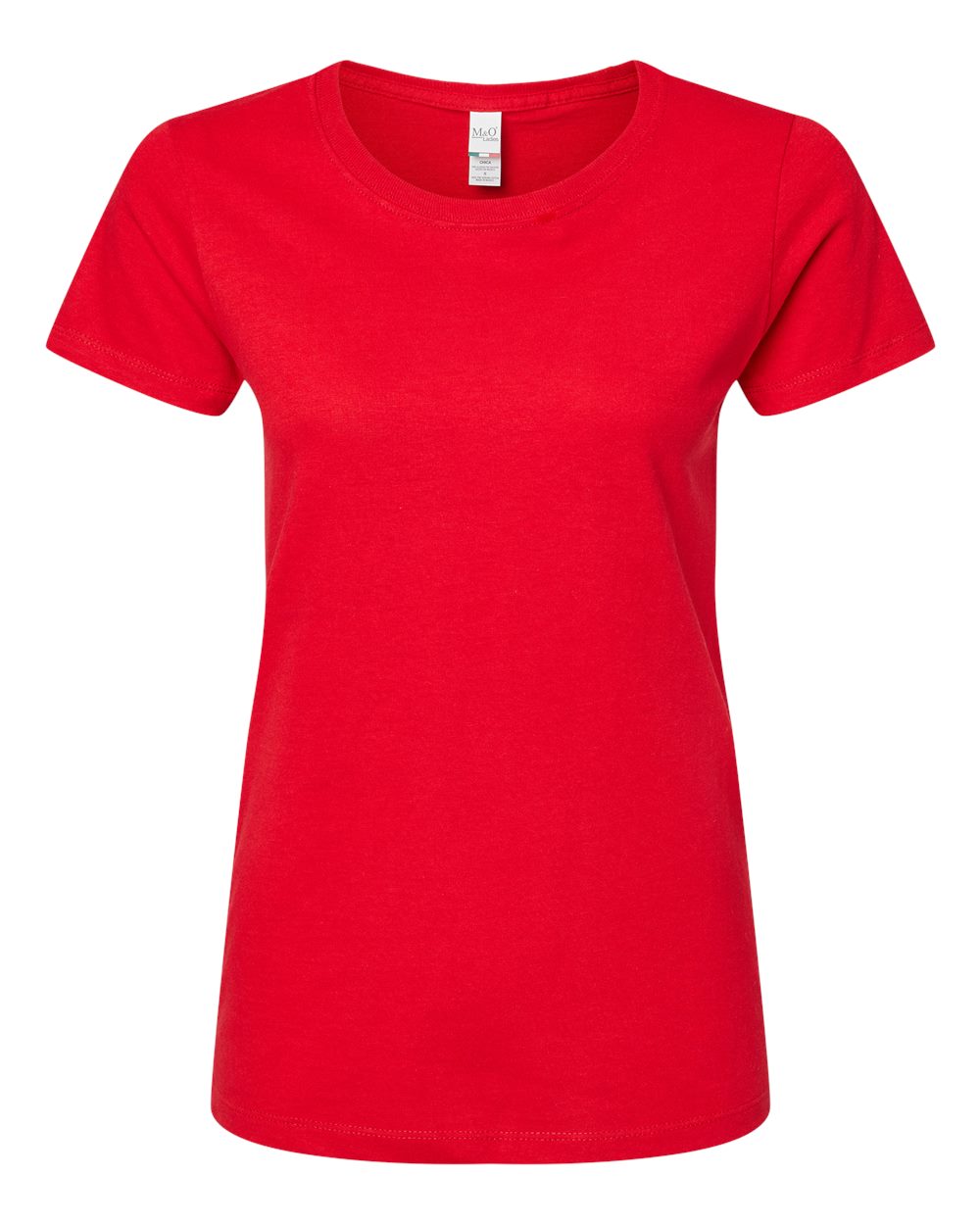 Women's Gold Soft Touch T-Shirt - Front - B01642702 - Deep Red