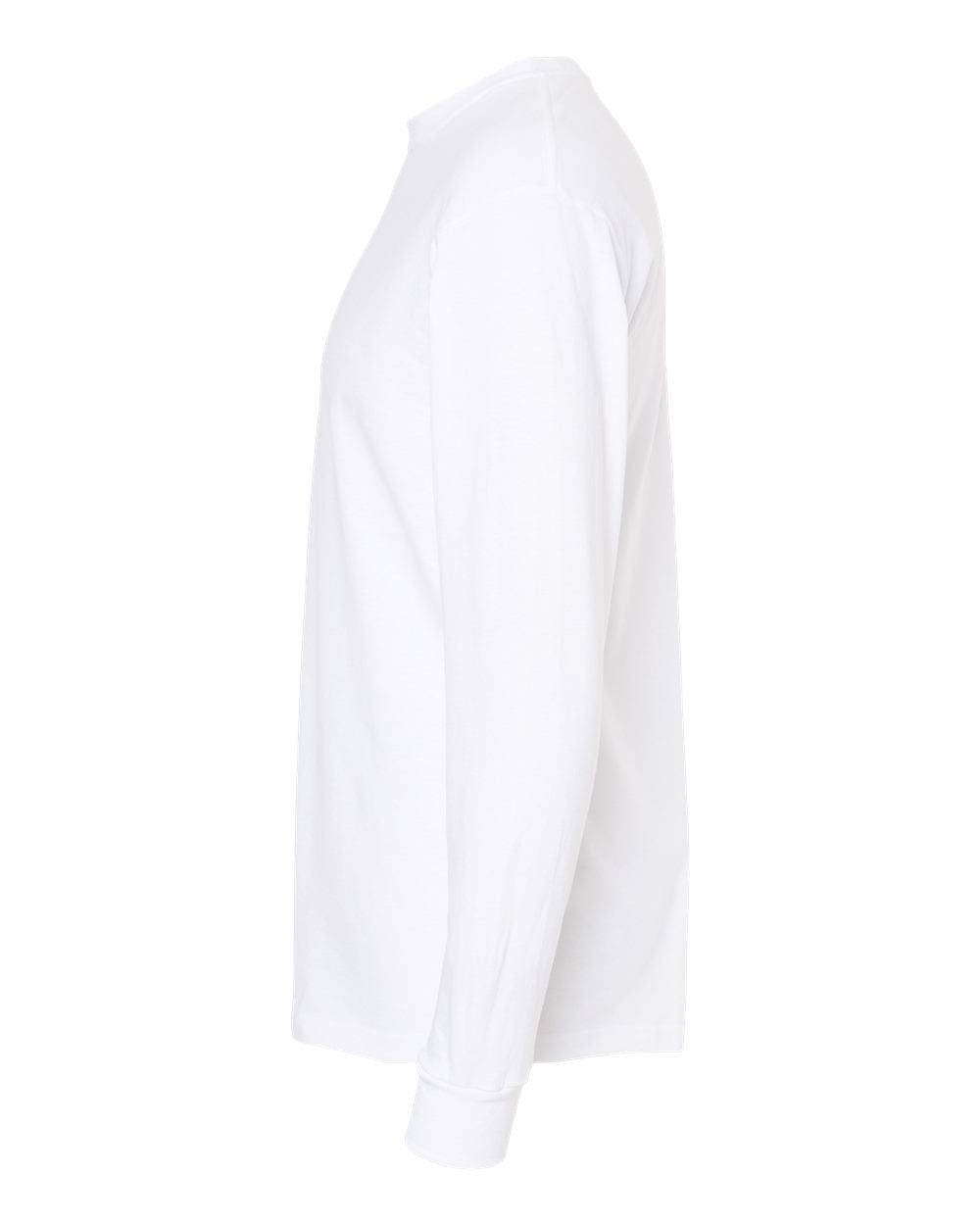 Unisex Gold Soft Touch Long Sleeve T-Shirt - DirectSide - B01742002 - White