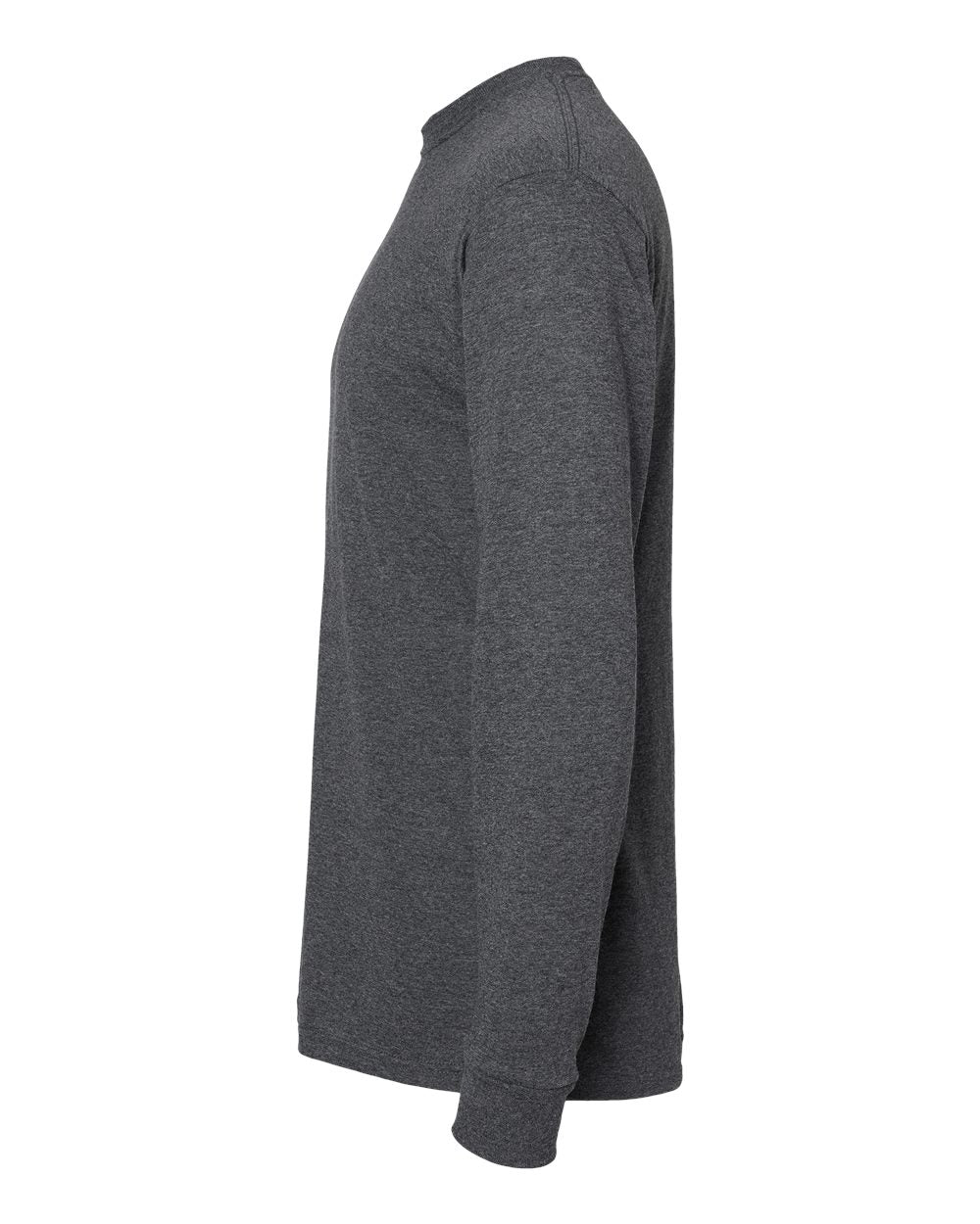 Unisex Gold Soft Touch Long Sleeve T-Shirt - DirectSide - B01742653 - Dark Heather