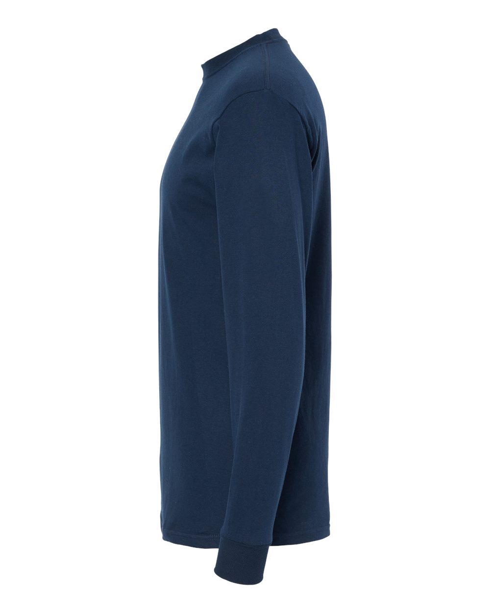 Unisex Gold Soft Touch Long Sleeve T-Shirt - DirectSide - B01742863 - Deep Navy