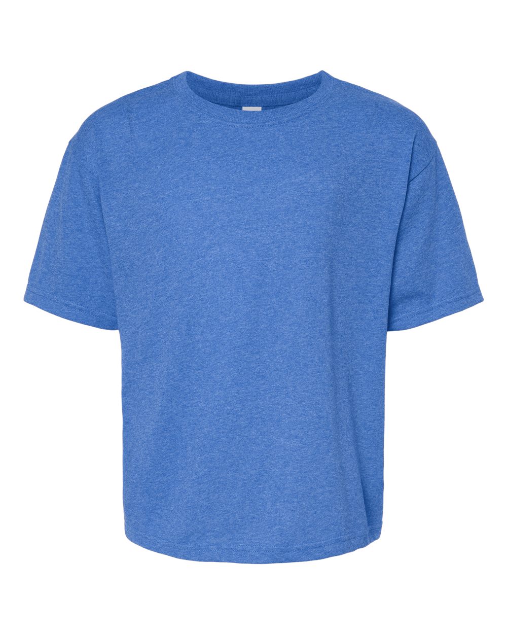 Youth Gold Soft Touch T-Shirt - Front - B01842762 - Heather Royal