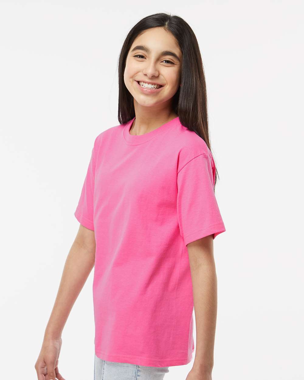 Youth Gold Soft Touch T-Shirt - OnModelSide - B01842562 - Azalea
