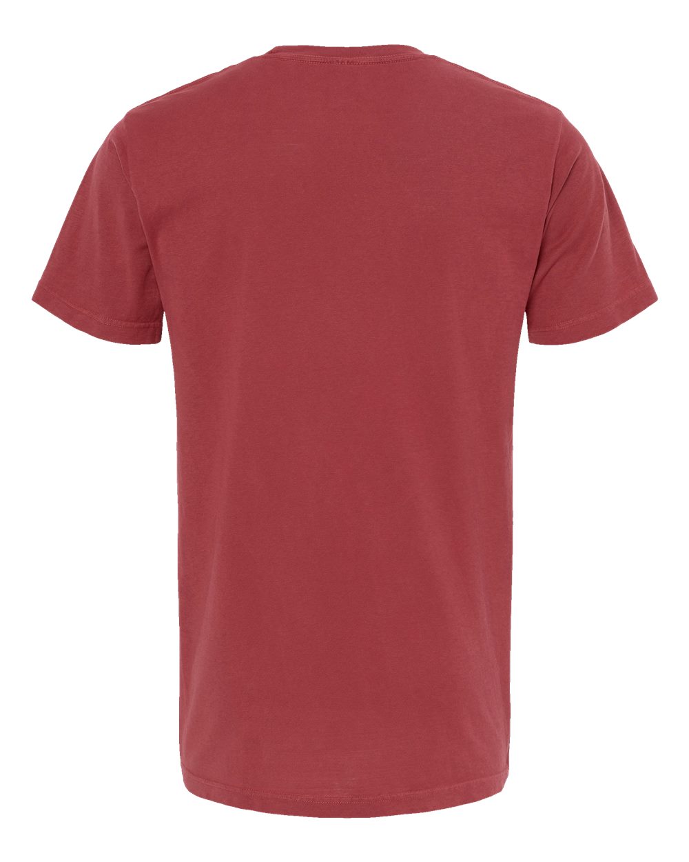Unisex Vintage Garment-Dyed T-Shirt - Back - B03042223 - Crimson