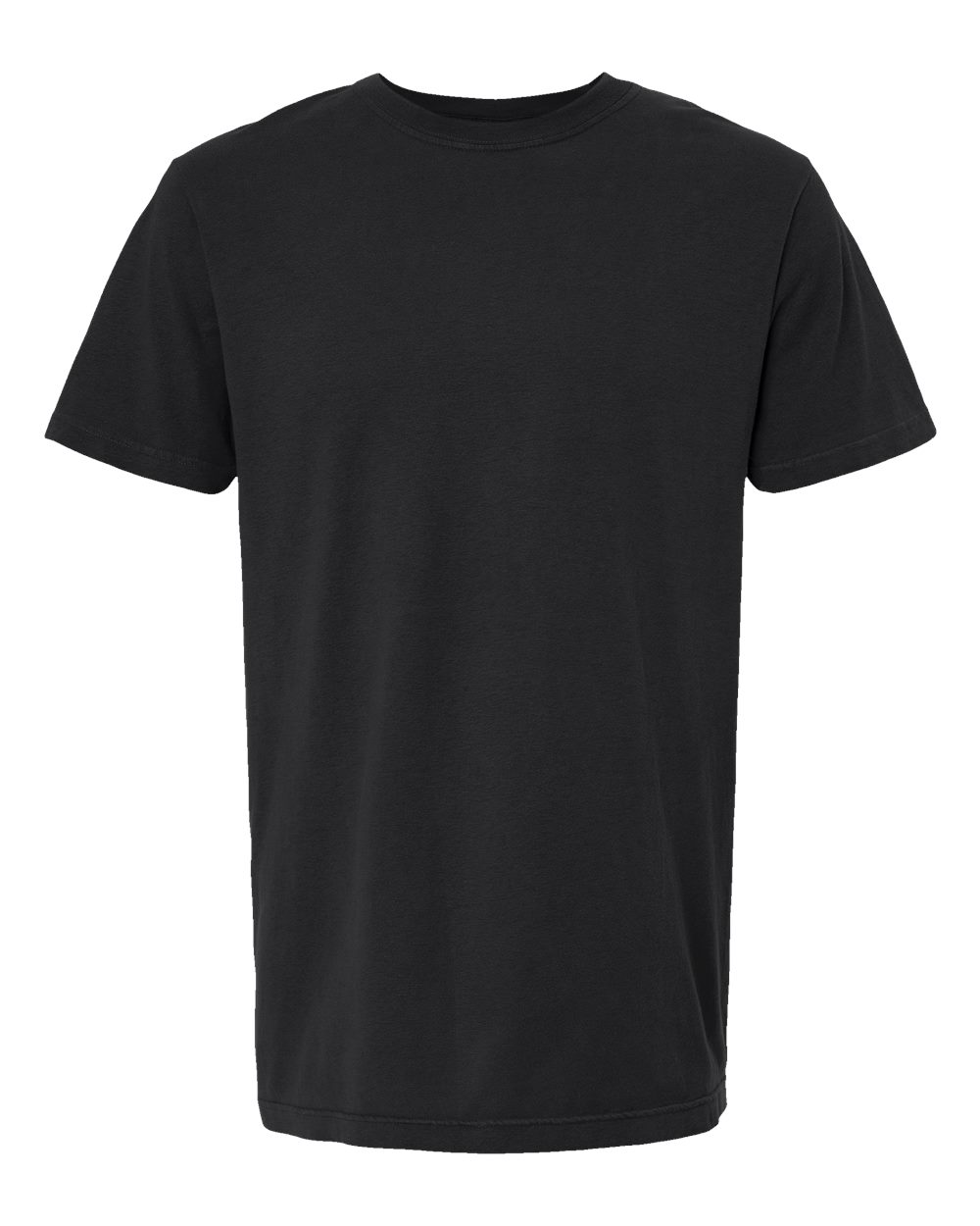 Unisex Vintage Garment-Dyed T-Shirt - Front - B03042503 - Black