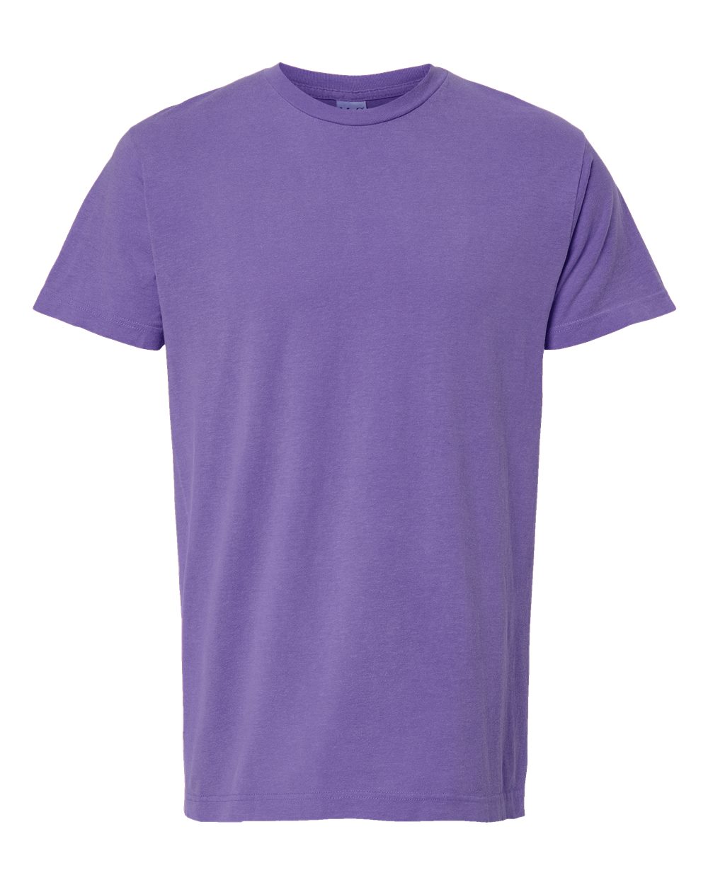 Unisex Vintage Garment-Dyed T-Shirt - Front - B03042573 - Violet