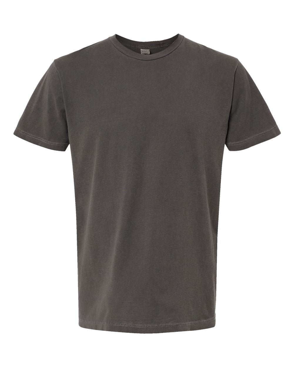 Unisex Vintage Garment-Dyed T-Shirt - Front - B03042583 - Charcoal