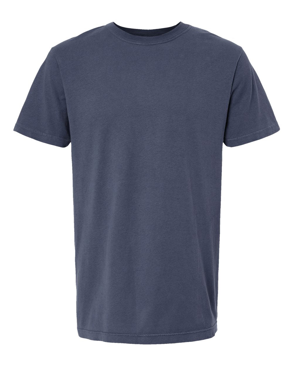 Unisex Vintage Garment-Dyed T-Shirt - Front - B03042653 - Navy