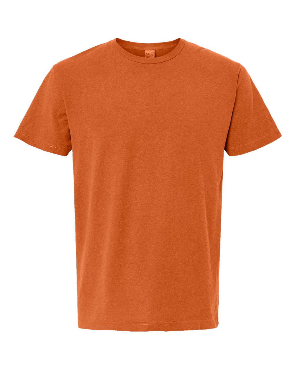 Unisex Vintage Garment-Dyed T-Shirt - Front - B03042663 - Burnt Orange