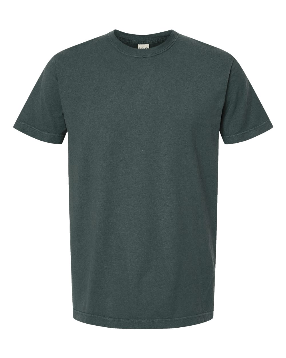 Unisex Vintage Garment-Dyed T-Shirt - Front - B03042763 - Blue Spruce
