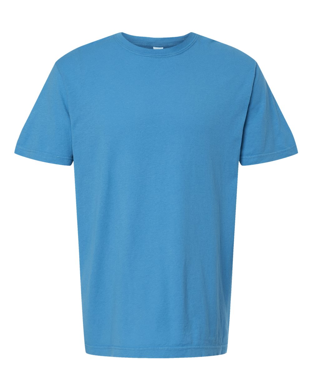 Unisex Vintage Garment-Dyed T-Shirt - Front - B03042973 - Royal Caribe